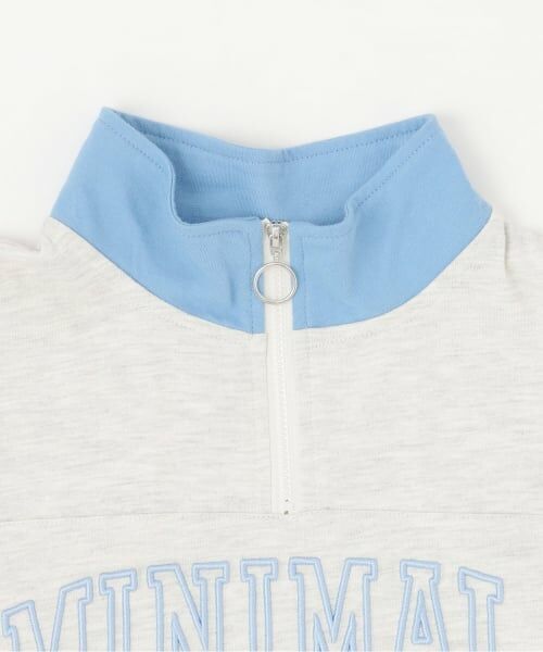 minimal / ミニマル Tシャツ | ハーフジップルーズ半袖Tシャツ | 詳細2
