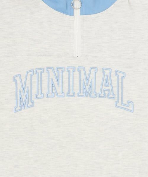 minimal / ミニマル Tシャツ | ハーフジップルーズ半袖Tシャツ | 詳細3