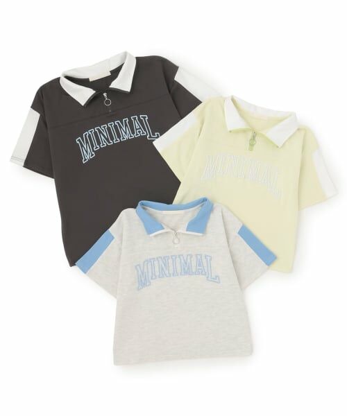 minimal / ミニマル Tシャツ | ハーフジップルーズ半袖Tシャツ | 詳細8