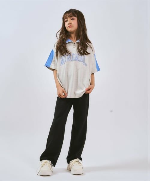 minimal / ミニマル Tシャツ | ハーフジップルーズ半袖Tシャツ | 詳細9