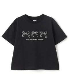 minimal / ミニマル Tシャツ | 【プチプラ】【綿100%】バックハート･ドーナツプリント半袖Tシャツ