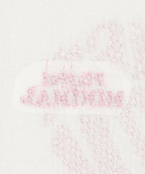 minimal / ミニマル Tシャツ | 【プチプラ】【綿100%】バックハート・ドーナツプリント半袖Tシャツ | 詳細25