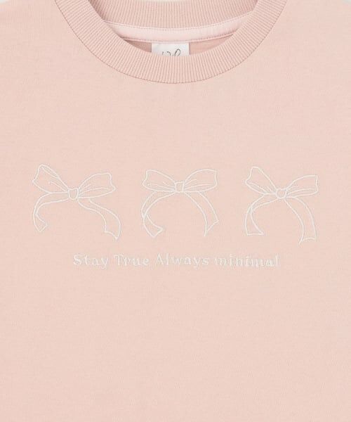minimal / ミニマル Tシャツ | 【プチプラ】【綿100%】バックハート・ドーナツプリント半袖Tシャツ | 詳細27