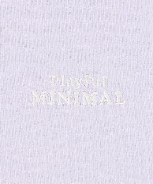 minimal / ミニマル Tシャツ | 【プチプラ】【綿100%】バックハート･ドーナツプリント半袖Tシャツ | 詳細3