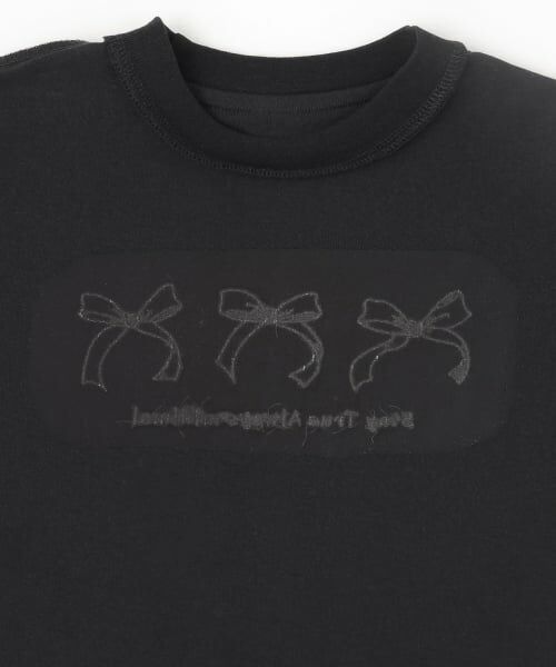 minimal / ミニマル Tシャツ | 【プチプラ】【綿100%】バックハート・ドーナツプリント半袖Tシャツ | 詳細30