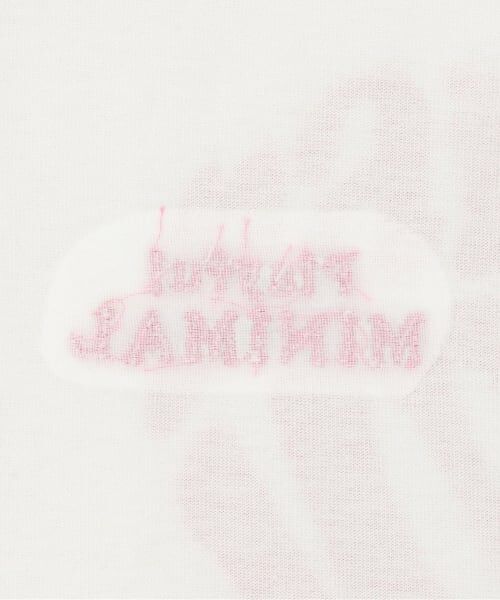 minimal / ミニマル Tシャツ | 【プチプラ】【綿100%】バックハート･ドーナツプリント半袖Tシャツ | 詳細5