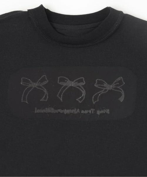 minimal / ミニマル Tシャツ | 【プチプラ】【綿100%】バックハート･ドーナツプリント半袖Tシャツ | 詳細8