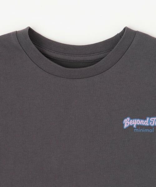 minimal / ミニマル Tシャツ | バックワッペンルーズ半袖Tシャツ | 詳細18