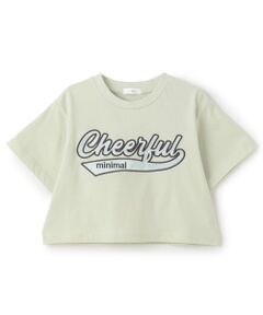 minimal / ミニマル Tシャツ | 【綿100%】ロゴアップリケクロップド半袖Tシャツ