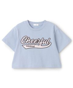 minimal / ミニマル Tシャツ | 【綿100%】ロゴアップリケクロップド半袖Tシャツ