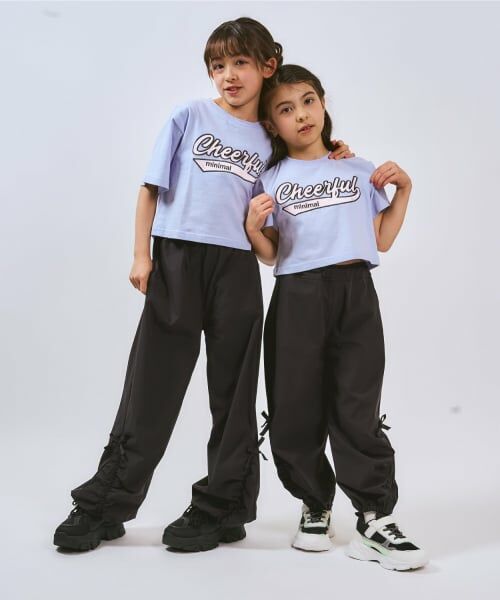 minimal / ミニマル Tシャツ | 【綿100%】ロゴアップリケクロップド半袖Tシャツ | 詳細14