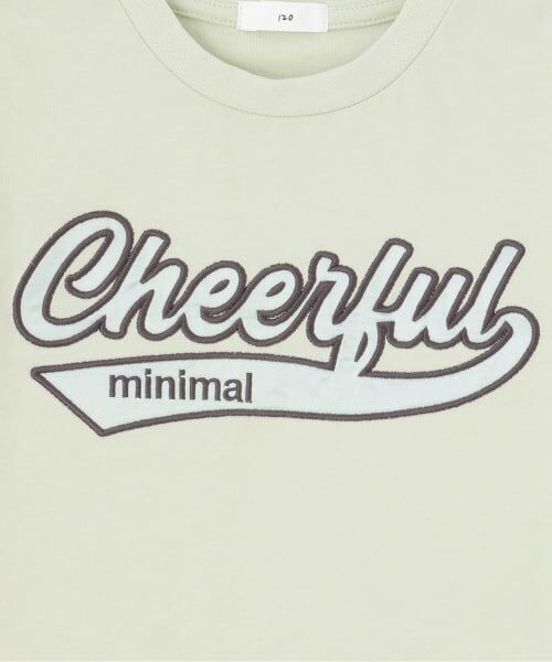 minimal / ミニマル Tシャツ | 【綿100%】ロゴアップリケクロップド半袖Tシャツ | 詳細3