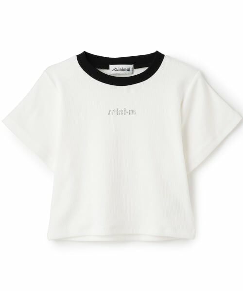 minimal / ミニマル Tシャツ | 【サラサラプラス】【吸水速乾】テレコ半袖ちびT(オフ ホワイト)