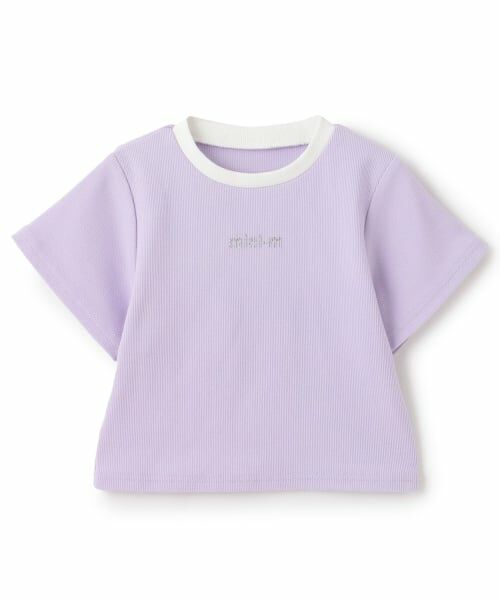 minimal / ミニマル Tシャツ | 【サラサラプラス】【吸水速乾】テレコ半袖ちびT（ラベンダー）