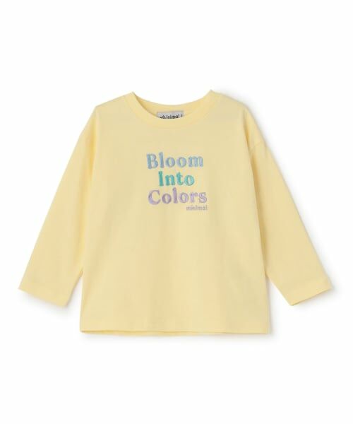 minimal / ミニマル Tシャツ | 【綿100】【プチプラ】アソートグラフィック長袖Tシャツ（黄）