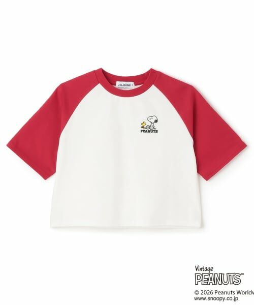 minimal / ミニマル Tシャツ | 【SNOOPY】ラグランTシャツ（赤）