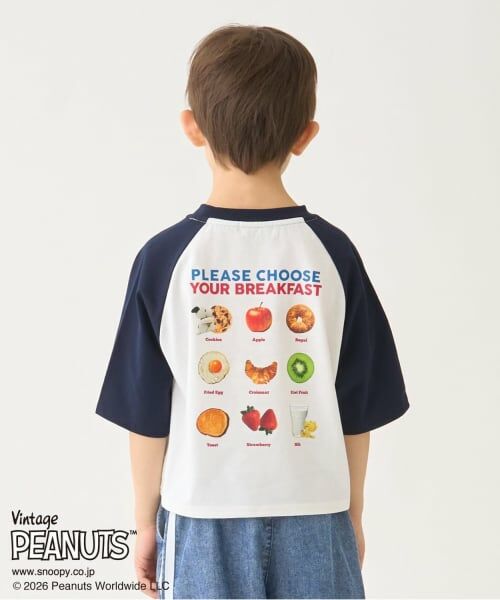 minimal / ミニマル Tシャツ | 【SNOOPY】ラグランTシャツ（紺）