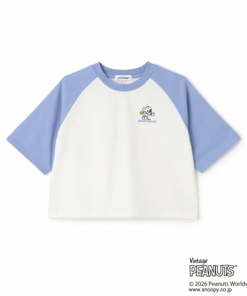 minimal / ミニマル Tシャツ | 【SNOOPY】ラグランTシャツ（ラベンダー）
