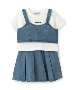 minimal / ミニマル ショート・ハーフ・半端丈パンツ | 【即コーデ完成】【インナーつき】デニムビスチェ・スカパンセットアップ