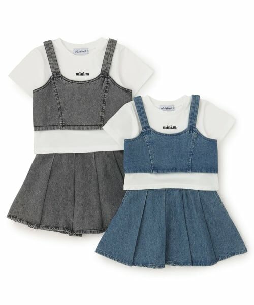 minimal / ミニマル ショート・ハーフ・半端丈パンツ | 【即コーデ完成】【インナーつき】デニムビスチェ・スカパンセットアップ | 詳細17