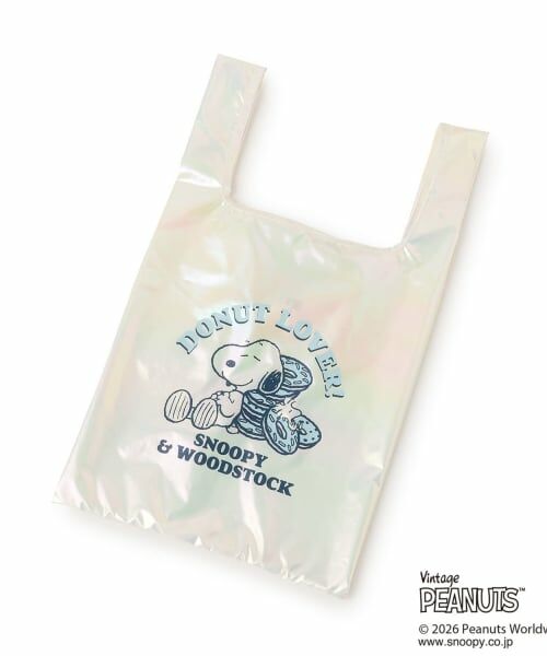 minimal / ミニマル トートバッグ | 【SNOOPY】メタリックトートバック（オフ ホワイト）