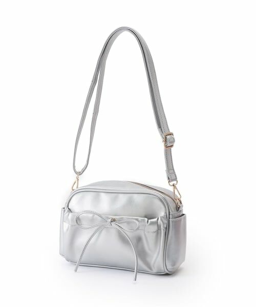 minimal / ミニマル ショルダーバッグ | リボンショルダーバック（シルバー）
