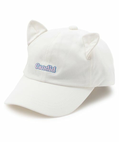 minimal / ミニマル キャップ | 【UVカット】ネコミミキャップ（オフ ホワイト）