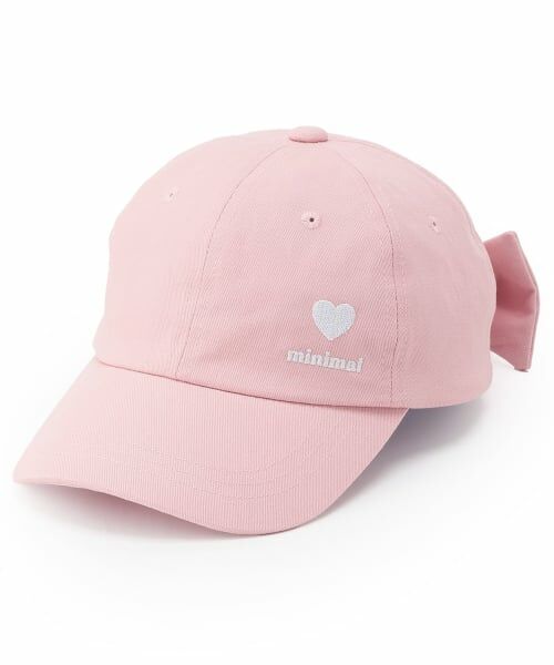minimal / ミニマル キャップ | 【UVカット】リボンキャップ（ピンク）