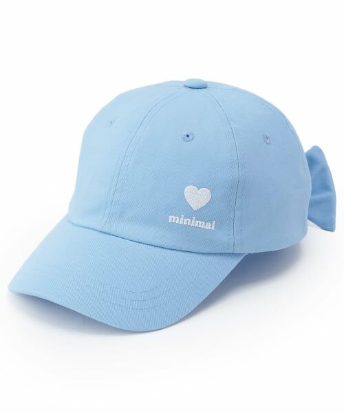 minimal / ミニマル キャップ | 【UVカット】リボンキャップ（サックス）