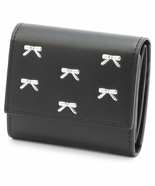 minimal / ミニマル ステーショナリー | リボンボックスコイン三つ折り財布（黒）