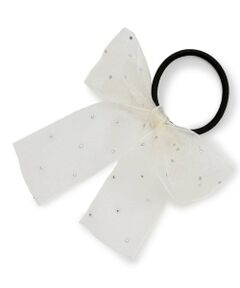 minimal / ミニマル ヘアゴム・シュシュ | ラインストーンリボンヘアゴム