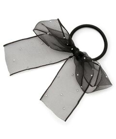 minimal / ミニマル ヘアゴム・シュシュ | ラインストーンリボンヘアゴム