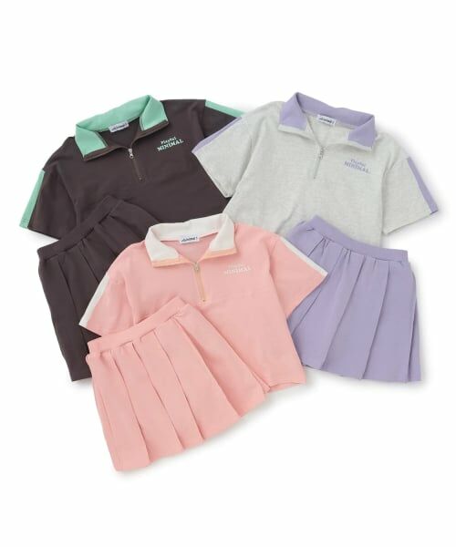 minimal / ミニマル その他トップス | 【即コーデ完成】【綿100%】ハーフジップ・スカパンセットアップ | 詳細13