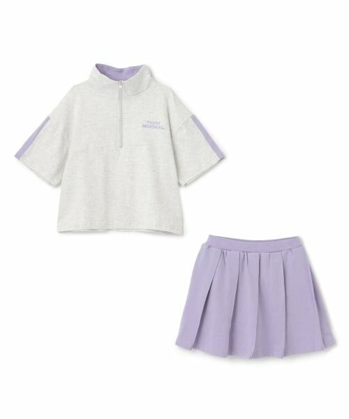 minimal / ミニマル その他トップス | 【即コーデ完成】【綿100%】ハーフジップ・スカパンセットアップ | 詳細2