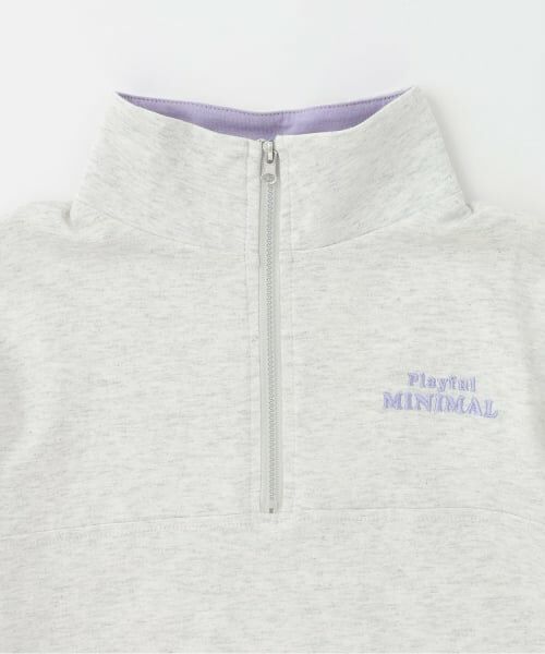 minimal / ミニマル その他トップス | 【即コーデ完成】【綿100%】ハーフジップ・スカパンセットアップ | 詳細3