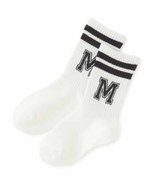 minimal / ミニマル ソックス | ラインクルーソックス（黒）