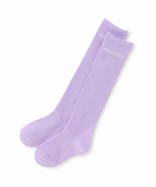 minimal / ミニマル ソックス | ロゴハイソックス（ラベンダー）