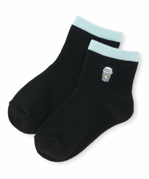 minimal / ミニマル ソックス | ししゅうスニーカーソックス（黒）