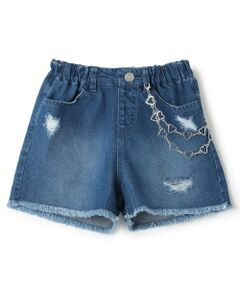 minimal / ミニマル ショート・ハーフ・半端丈パンツ | 【チェーンベルトつき】デニムショートパンツ