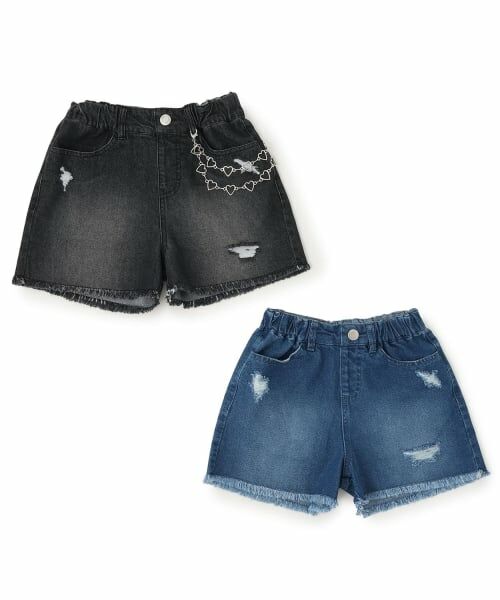 minimal / ミニマル ショート・ハーフ・半端丈パンツ | 【チェーンベルトつき】デニムショートパンツ | 詳細10