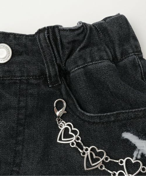 minimal / ミニマル ショート・ハーフ・半端丈パンツ | 【チェーンベルトつき】デニムショートパンツ | 詳細5