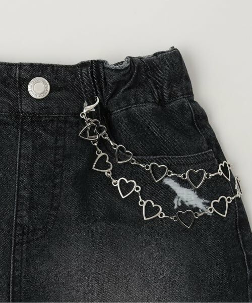 minimal / ミニマル ショート・ハーフ・半端丈パンツ | 【チェーンベルトつき】デニムショートパンツ | 詳細6