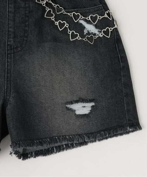 minimal / ミニマル ショート・ハーフ・半端丈パンツ | 【チェーンベルトつき】デニムショートパンツ | 詳細7