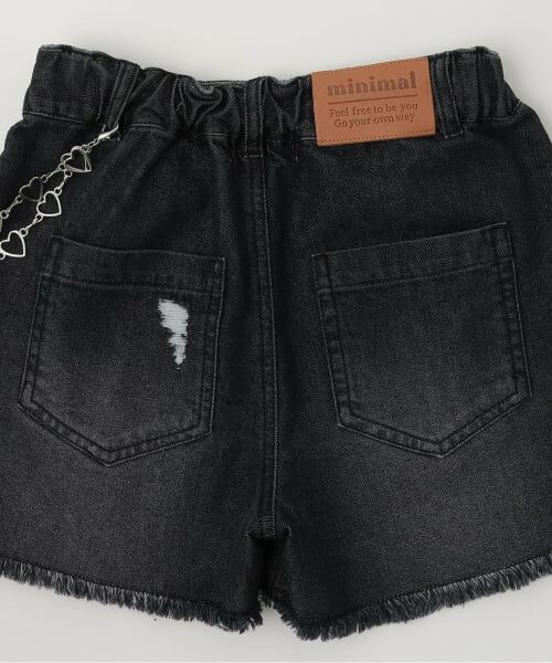 minimal / ミニマル ショート・ハーフ・半端丈パンツ | 【チェーンベルトつき】デニムショートパンツ | 詳細8