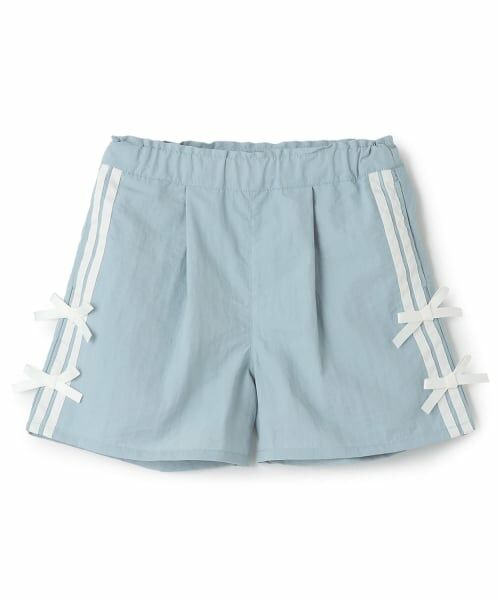 minimal / ミニマル ショート・ハーフ・半端丈パンツ | 【水陸両用】リボンショートパンツ（サックス）