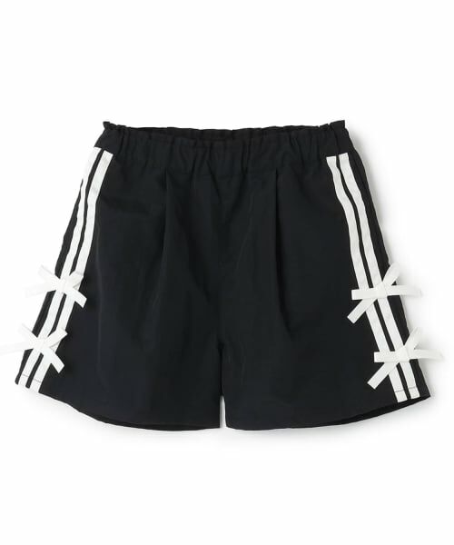 minimal / ミニマル ショート・ハーフ・半端丈パンツ | 【水陸両用】リボンショートパンツ（黒）