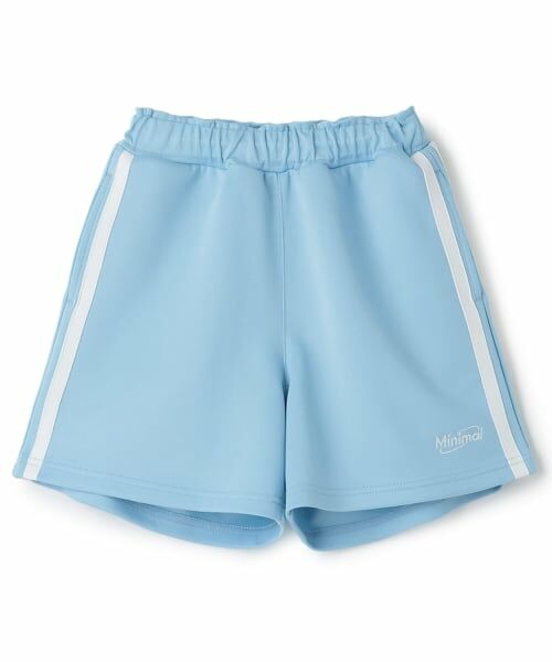 minimal / ミニマル ショート・ハーフ・半端丈パンツ | 【接触冷感】ラインショートパンツ（サックス）