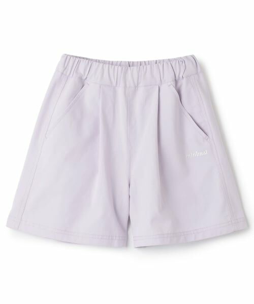 minimal / ミニマル ショート・ハーフ・半端丈パンツ | 【プチプラ】タックショートパンツ（ラベンダー）