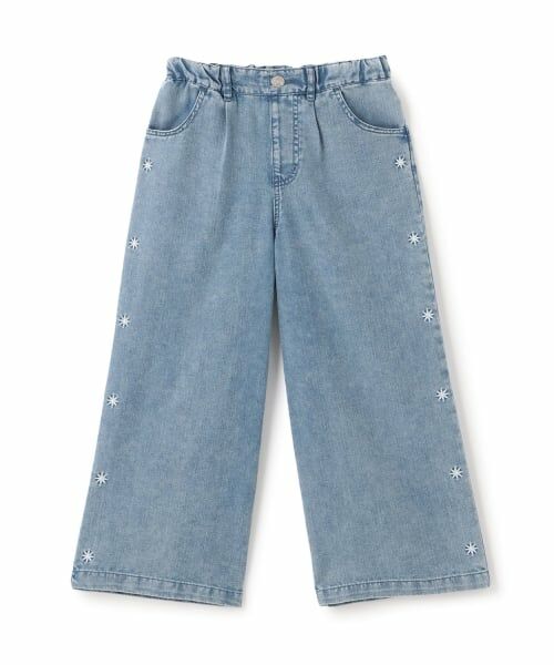 minimal / ミニマル その他パンツ | 【接触冷感】グラフィックアソートデニムワイドパンツ（サックス）