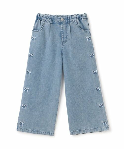 minimal / ミニマル その他パンツ | 【接触冷感】グラフィックアソートデニムワイドパンツ（ライト ブルー）